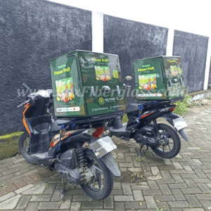 Box delivery motor fiberglass untuk frozen food dan cold chain dengan branding logo perusahaan — foto 15